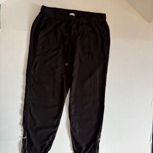 Splendid Black Joggers with Zippers - Size‎ M.